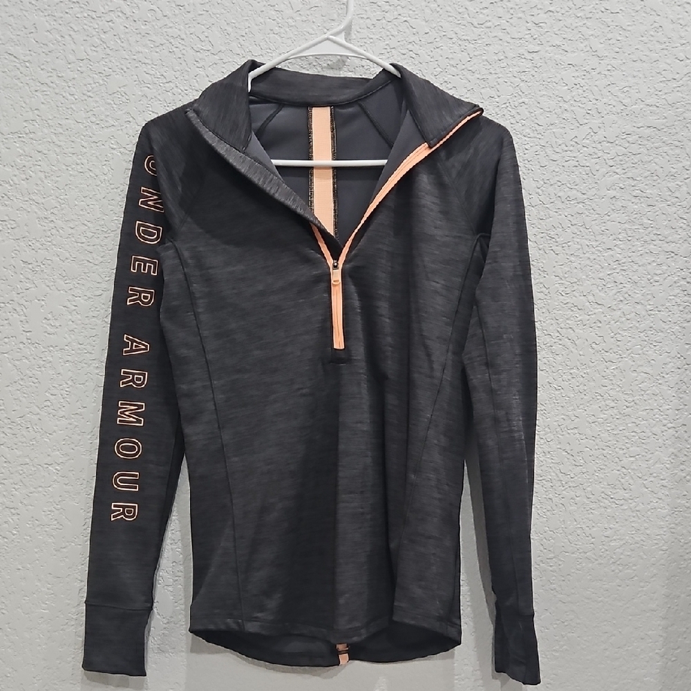 Under Armour Gray and Peach Athletic Shirt